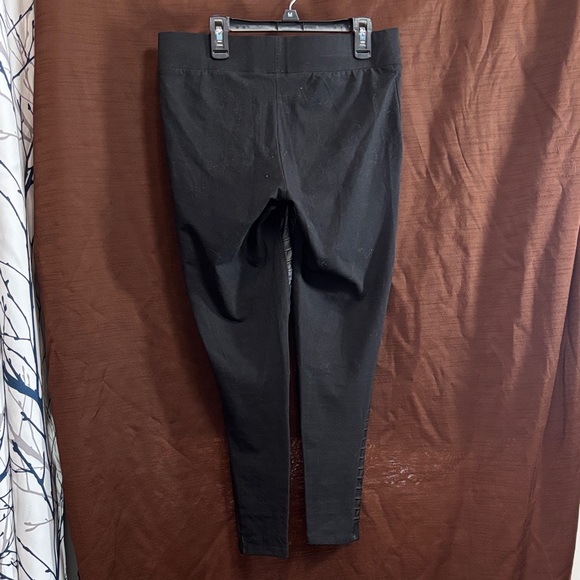 Torrid Black Ribbed Panel Leggings - Picture 2 of 4